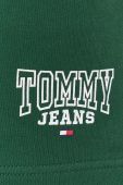 Бавовняні шорти Tommy Jeans колір зелений (3284286)