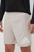 Шорти для бігу adidas Performance Run It колір бежевий
