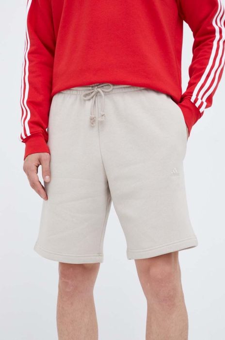 Шорти adidas чоловічі колір бежевий