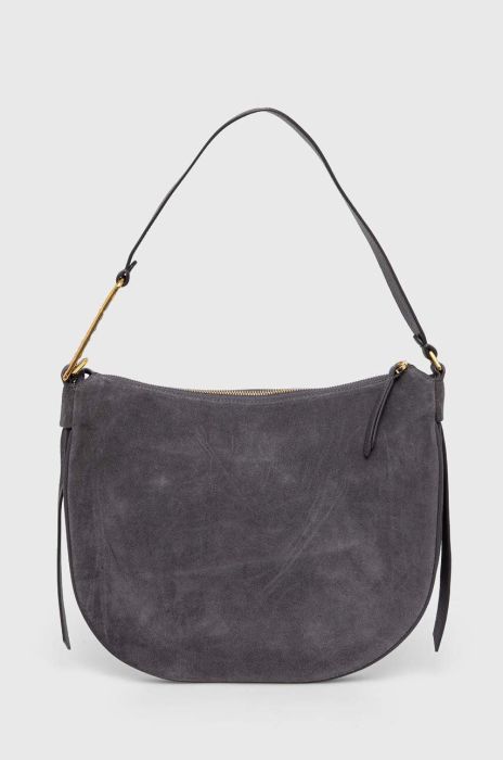 Замшева сумочка Coccinelle колір сірий (3373554)