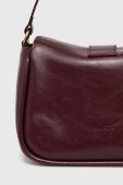 Шкіряна сумочка Pinko колір бордовий (3447615)