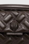 Шкіряна сумочка Kurt Geiger London колір коричневий (3529548)