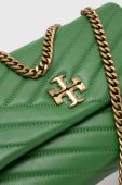 Шкіряна сумочка Tory Burch колір зелений (3274580)
