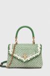 Шкіряна сумочка Tory Burch колір зелений (3297157)