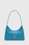 Шкіряна сумочка Furla колір блакитний (3342949)
