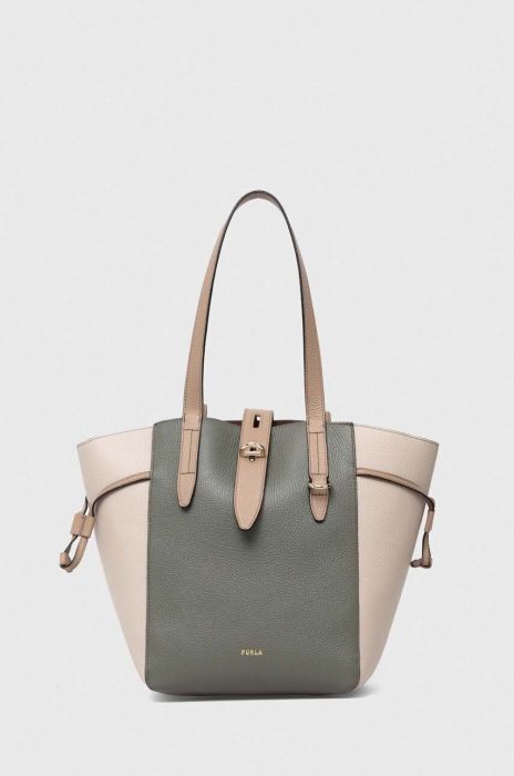 Шкіряна сумочка Furla Net колір зелений