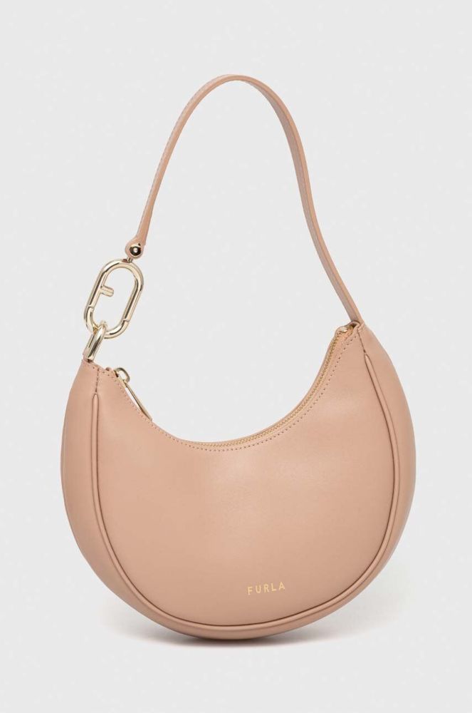 Шкіряна сумочка Furla колір рожевий (3313540)