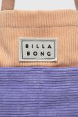 Бавовняна сумка Billabong колір фіолетовий