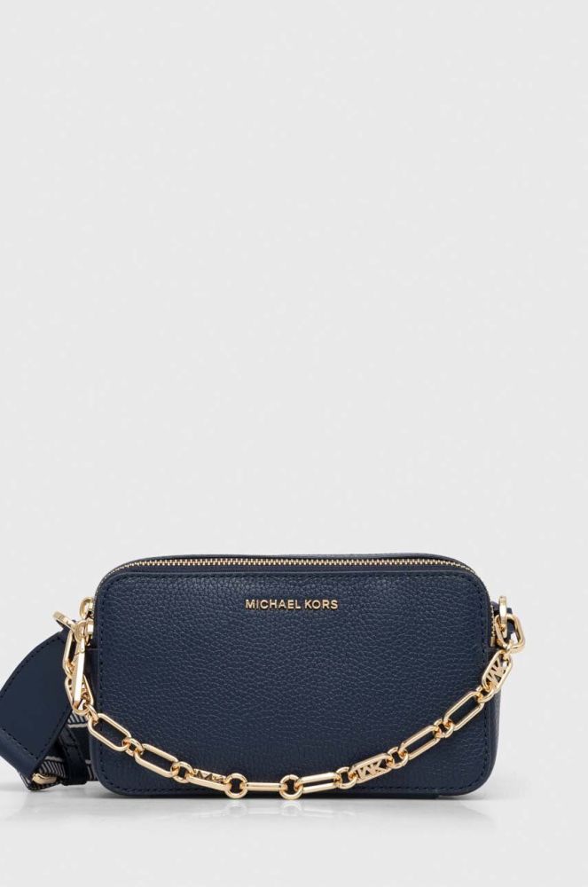 Шкіряна сумочка MICHAEL Michael Kors колір синій (3391570)