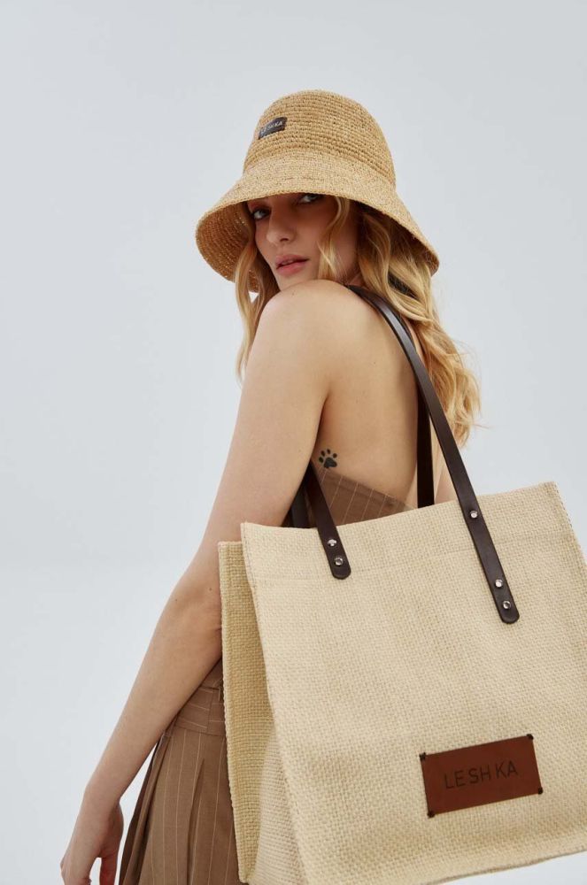 Пляжна сумка LE SH KA headwear Summer Bag колір бежевий