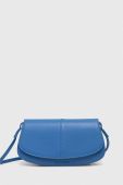 Шкіряна сумочка Marc O'Polo колір блакитний