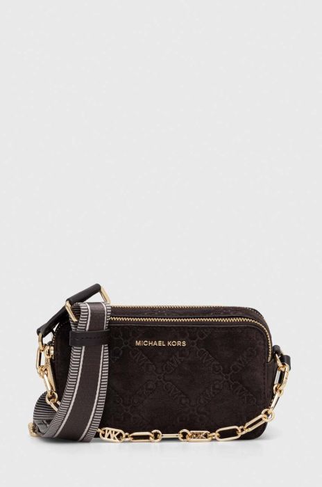 Замшева сумочка MICHAEL Michael Kors колір коричневий (3459724)