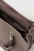 Шкіряна сумочка Twinset колір сірий (3455368)