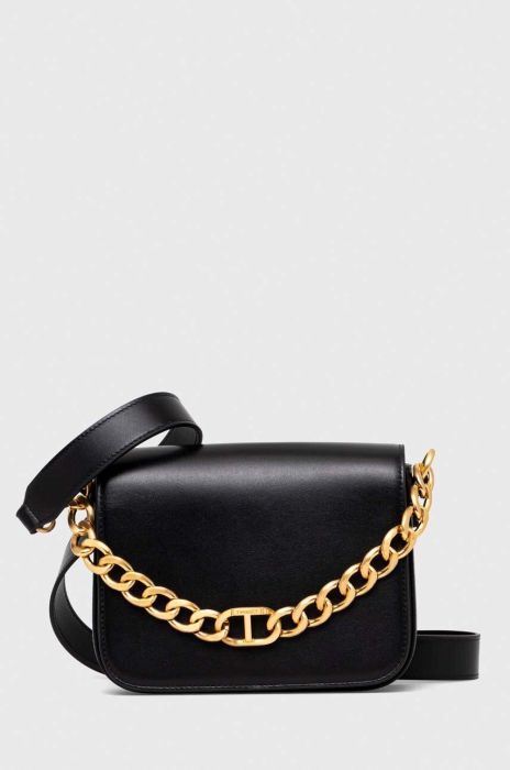 Шкіряна сумочка Twinset колір чорний (3455370)