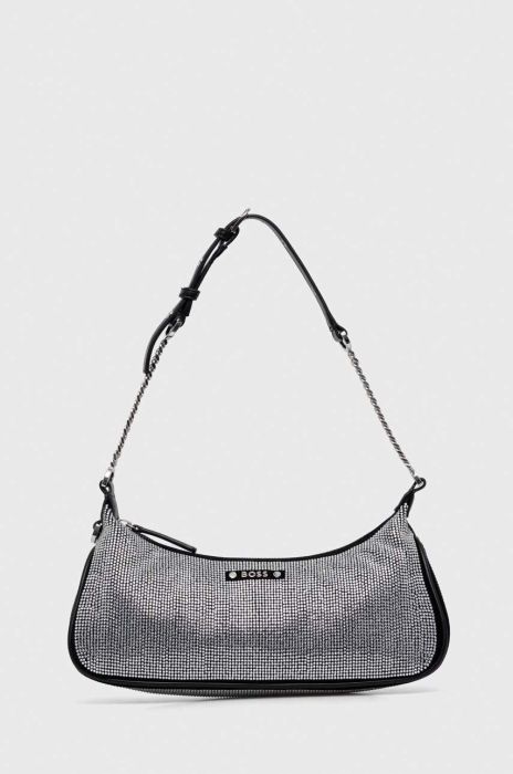 Замшева сумочка BOSS колір чорний