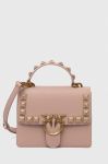 Шкіряна сумочка Pinko колір бежевий (3542716)
