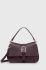 Шкіряна сумочка Furla Flow колір фіолетовий