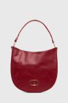 Шкіряна сумочка Twinset колір бордовий (3583201)