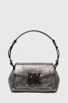 Шкіряна сумочка Dkny колір срібний (3524677)