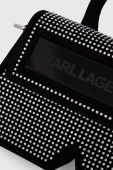 Замшева сумочка Karl Lagerfeld колір чорний (3542742)