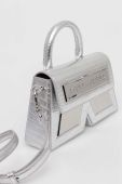 Шкіряна сумочка Karl Lagerfeld колір срібний (3490510)