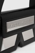 Шкіряна сумочка Karl Lagerfeld колір чорний (3490515)