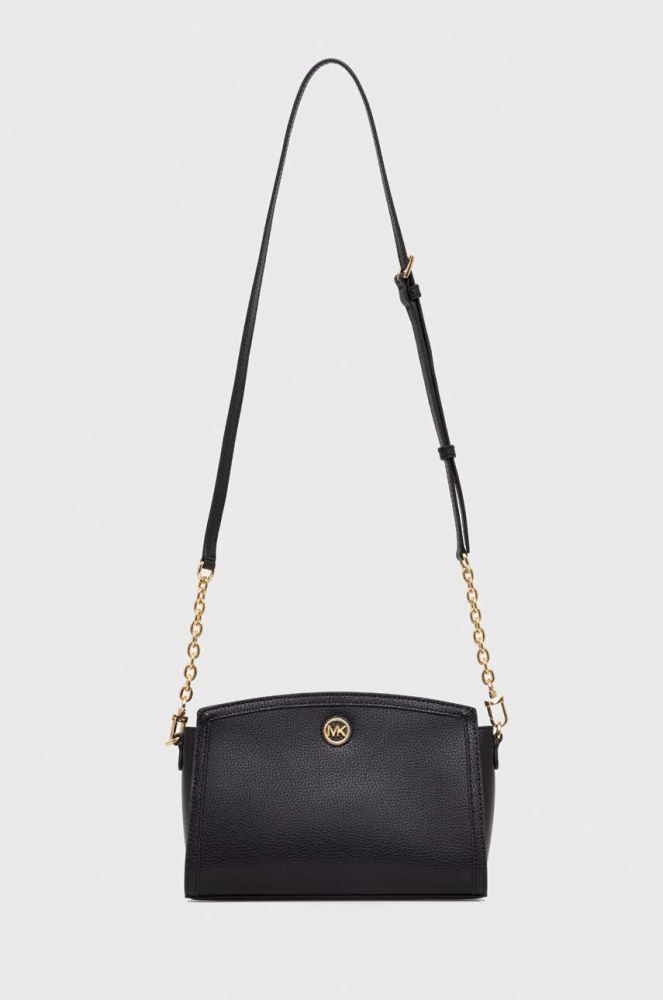 Шкіряна сумочка MICHAEL Michael Kors колір чорний (3635519)