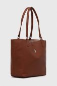 Двостороння сумочка U.S. Polo Assn. колір коричневий