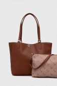 Двостороння сумочка U.S. Polo Assn. колір коричневий