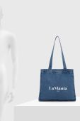 Джинсова сумка La Mania колір блакитний