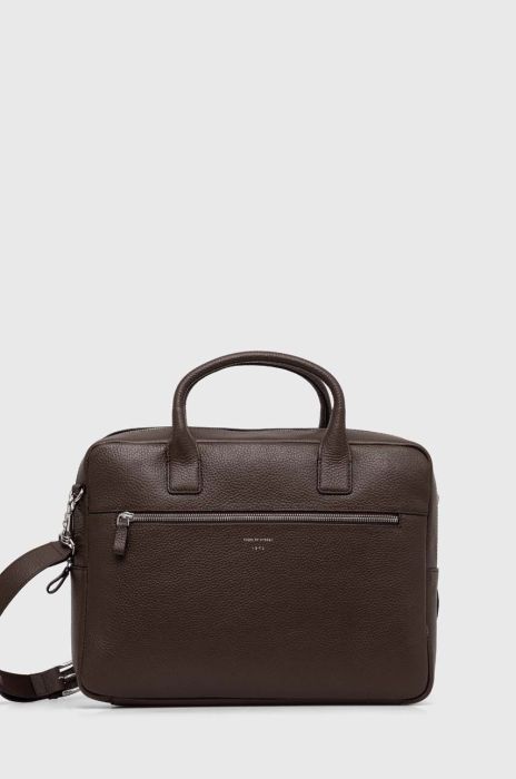 Шкіряна сумка Tiger Of Sweden колір коричневий