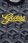 Дитяча бавовняна футболка Guess колір синій візерунок (3366869)