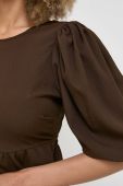 Блузка Notes du Nord Carrie жіноча колір коричневий однотонна