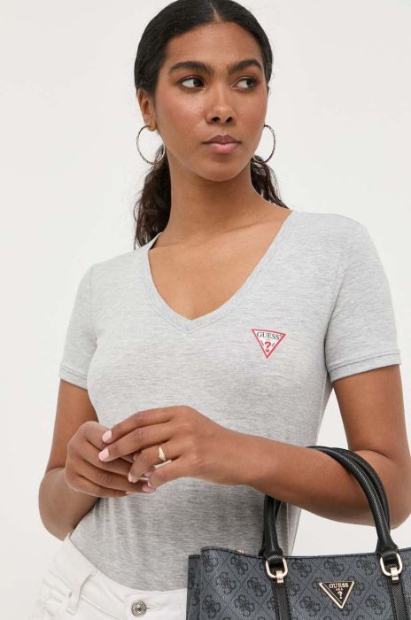 Футболка Guess жіноча колір сірий (3303235)