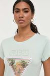 Футболка Guess жіноча колір зелений (3310525)
