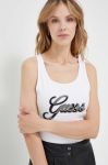 Бавовняний топ Guess колір білий (3330697)
