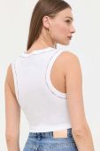 Бавовняний топ Guess колір білий (3306322)