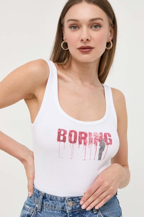 Топ Guess Guess x Banksy жіночий колір білий