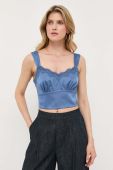 Топ Guess жіночий колір блакитний (3313757)