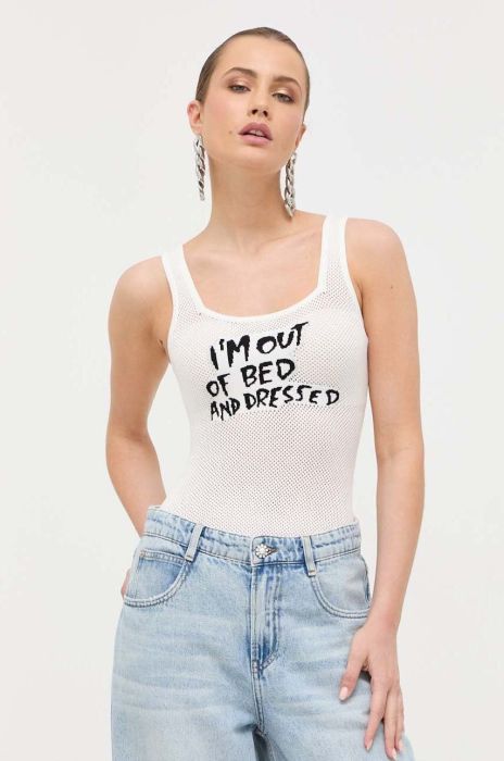 Боді Guess x Banksy жіночі колір білий