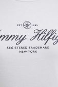 Бавовняний лонгслів Tommy Hilfiger колір білий (3269384)