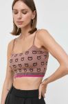 Топ Pinko жіночий колір коричневий