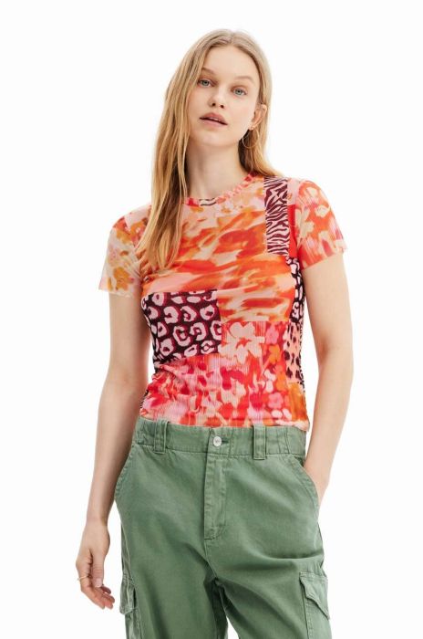 Футболка Desigual жіноча колір помаранчевий