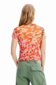 Футболка Desigual жіноча колір помаранчевий