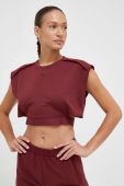 Тренувальна футболка adidas Performance колір бордовий