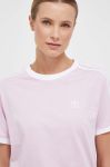 Бавовняна футболка adidas Originals колір рожевий (3360632)