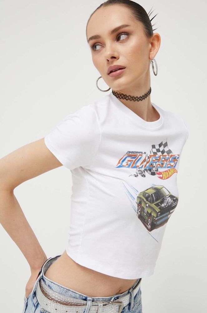 Футболка Guess Originals жіноча колір білий (3367005)