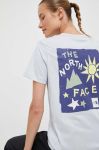 Бавовняна футболка The North Face колір блакитний (3524722)