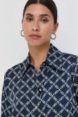 Сорочка MICHAEL Michael Kors жіноча колір синій regular класичний комір