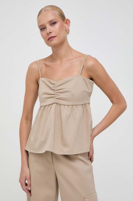 Топ Notes du Nord жіночий колір бежевий однотонна